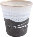 Tori W516-06 Shigaraki Ware Shochu Cup, Shiosai (Black)