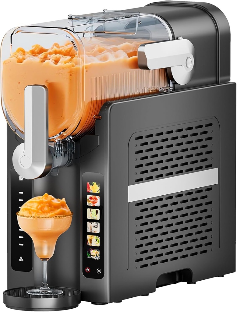 Slushie Machine 1.6L,Slushy Machine for Home with Touchscreen,6 Preset Programs,No Ice Needed,Frozen Drink Maker for Milkshakes,Frozen Margaritas,Frappés, Ice Cream, Smoothies,Slush,Auto Cleaning