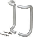 CRL M21741028 10" Clear Anodized Offset Pull Handles Back-to-Back