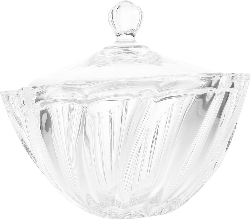 LIFKOME Glass Candy Cookie Jar Airtight Lid Snack Storage Jar for Party Classroom