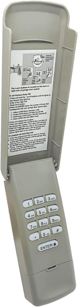 877Max 878Max Wireless Garage Door Opener Keypad Remote Compatible with Liftmaster Chamberlain Craftsman Garage Door Openers, Replaces for 376Lm 377Lm 977Lm 877Lm, etc. 10 Years Warranty.