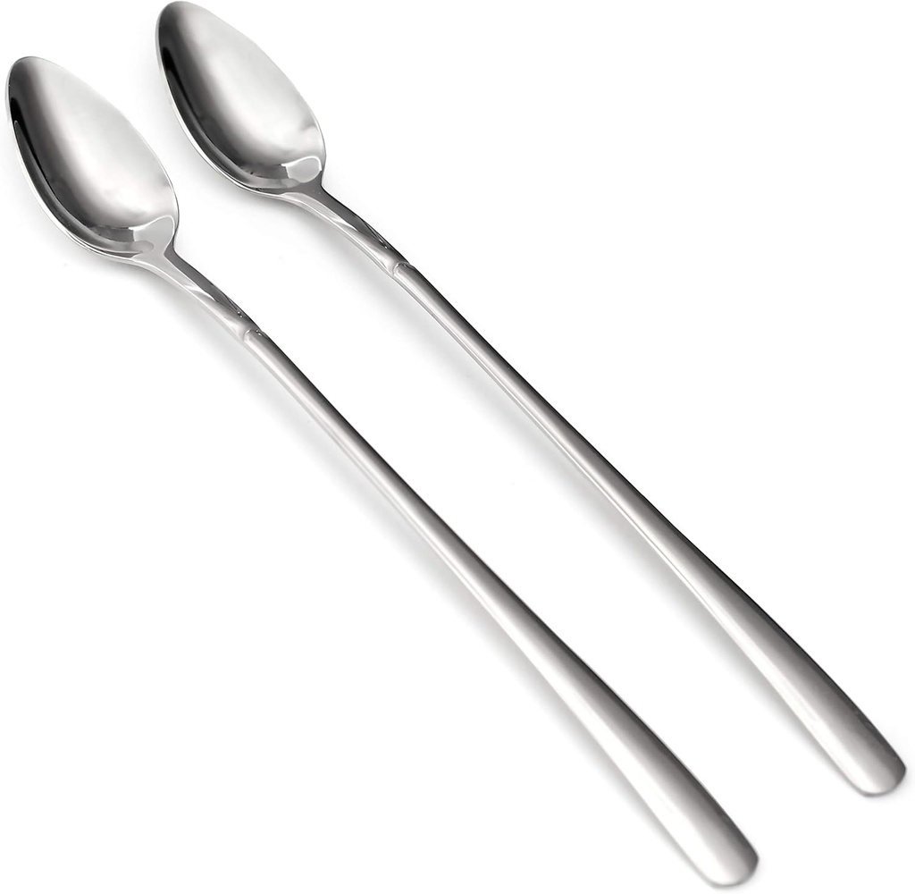 Norpro Stainless Iced Tea Spoons, 2-Piece Set, 8-1/4-inch/21cm, As Shown