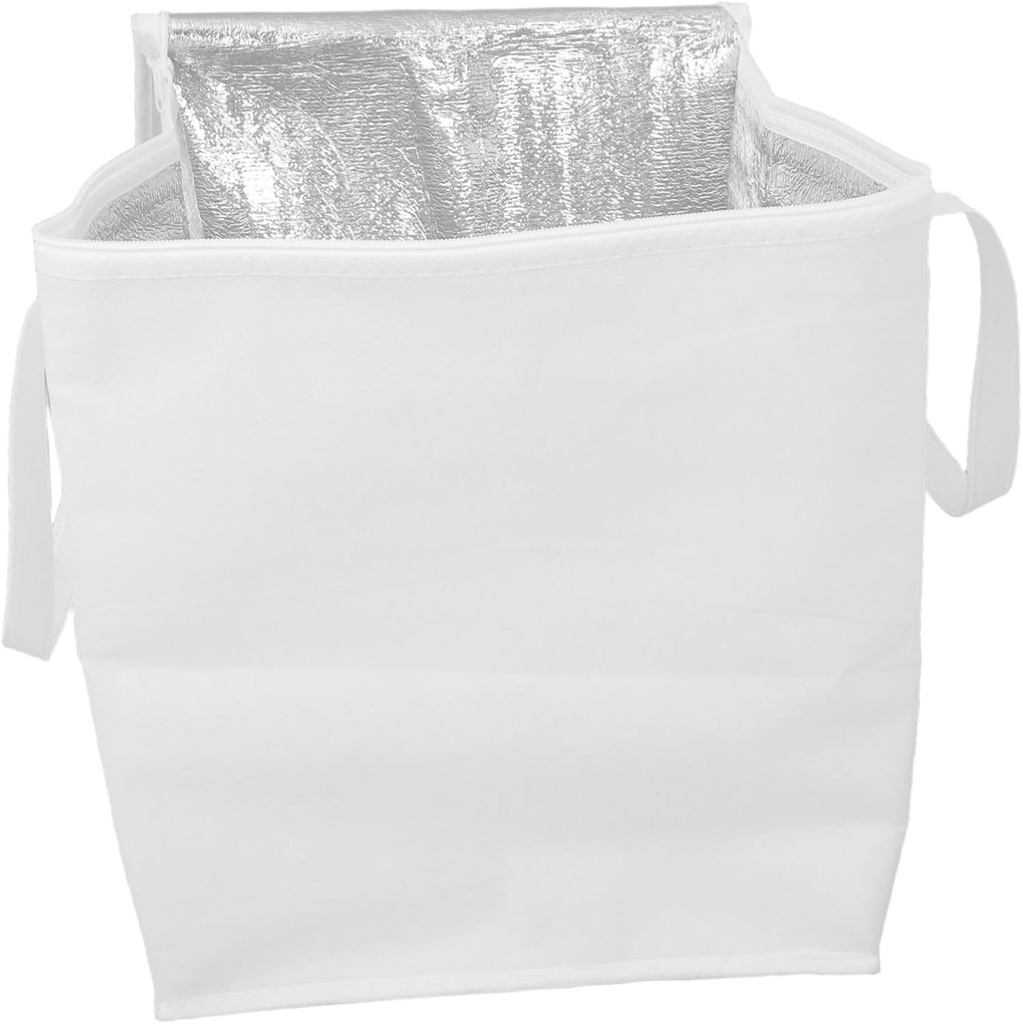 GLEAVI Insulated Grocery Bag for Cakes and Hot Food High Capacity Thermal Food Carrier with Zipper Reusable Heat Preservation Tote for BBQ Hotpot Seafood and Picnics