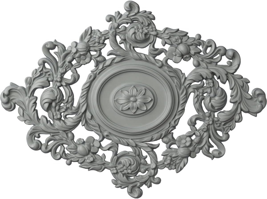 22 1/2"W x 30 3/8"H x 1 1/2"P Katheryn Ceiling Medallion