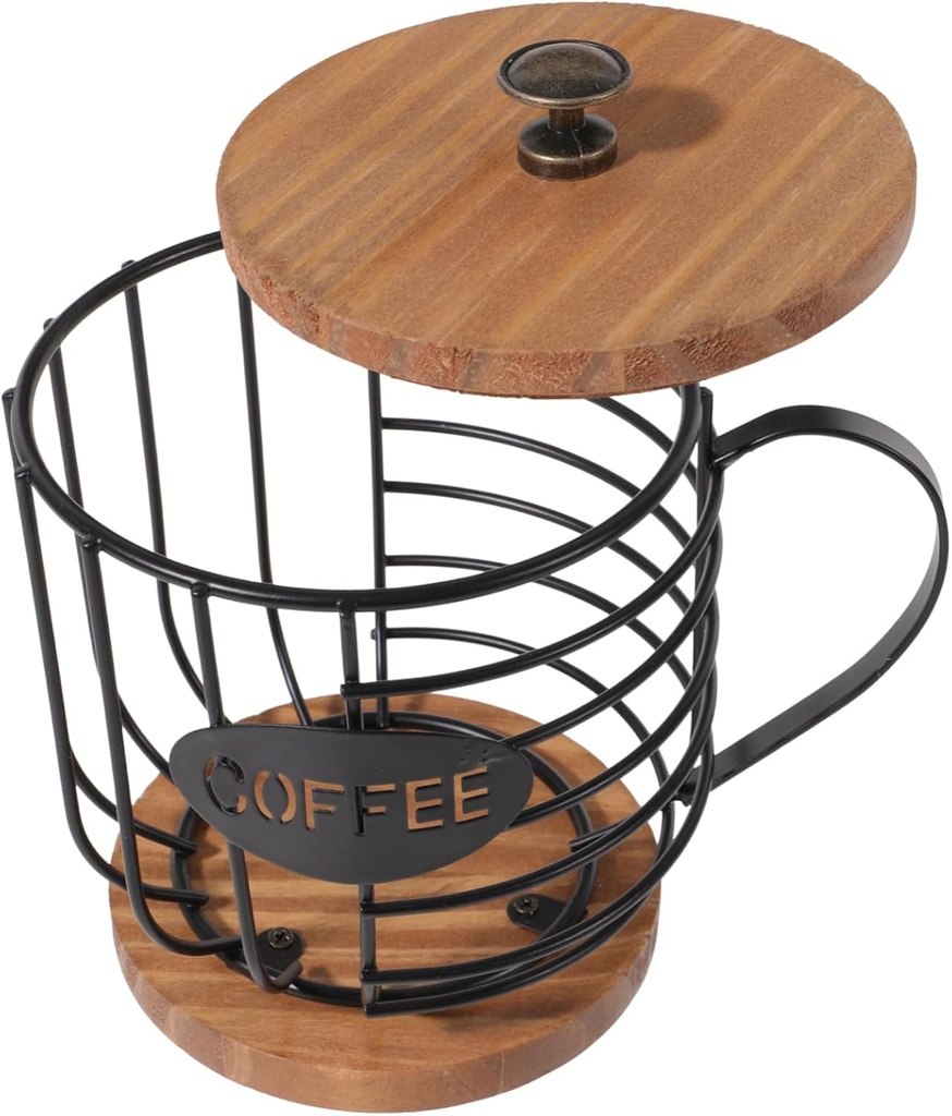 Garneck Coffee Cup Shape Storage Basket Organizer Countertop Fruit Rack Sturdy Holder