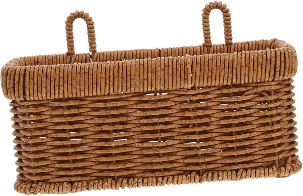 Alipis Hanging Storage Basket for Kitchen Wall-mounted Woven Organizer for Ginger and Garlic Space-saving Design Charming Rustic Decor Sturdy Material