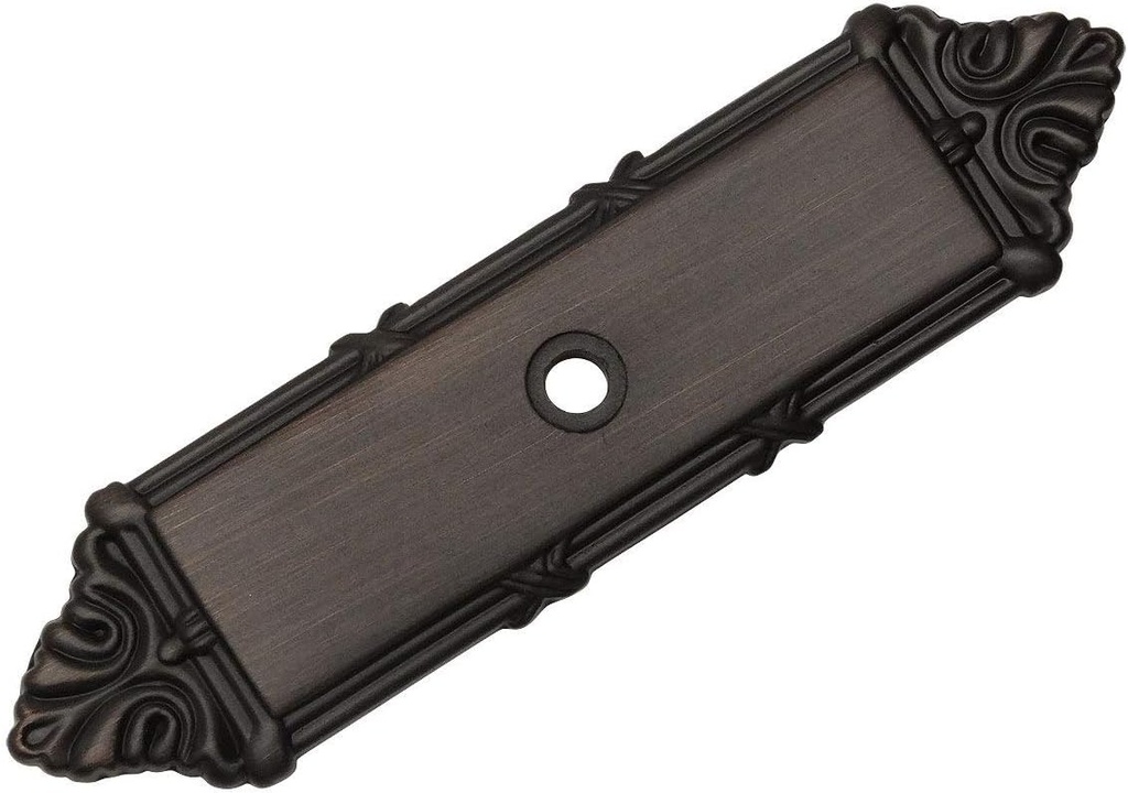 10 Pack - Cosmas 9467ORB Oil Rubbed Bronze Cabinet Hardware Knob Backplate/Back Plate