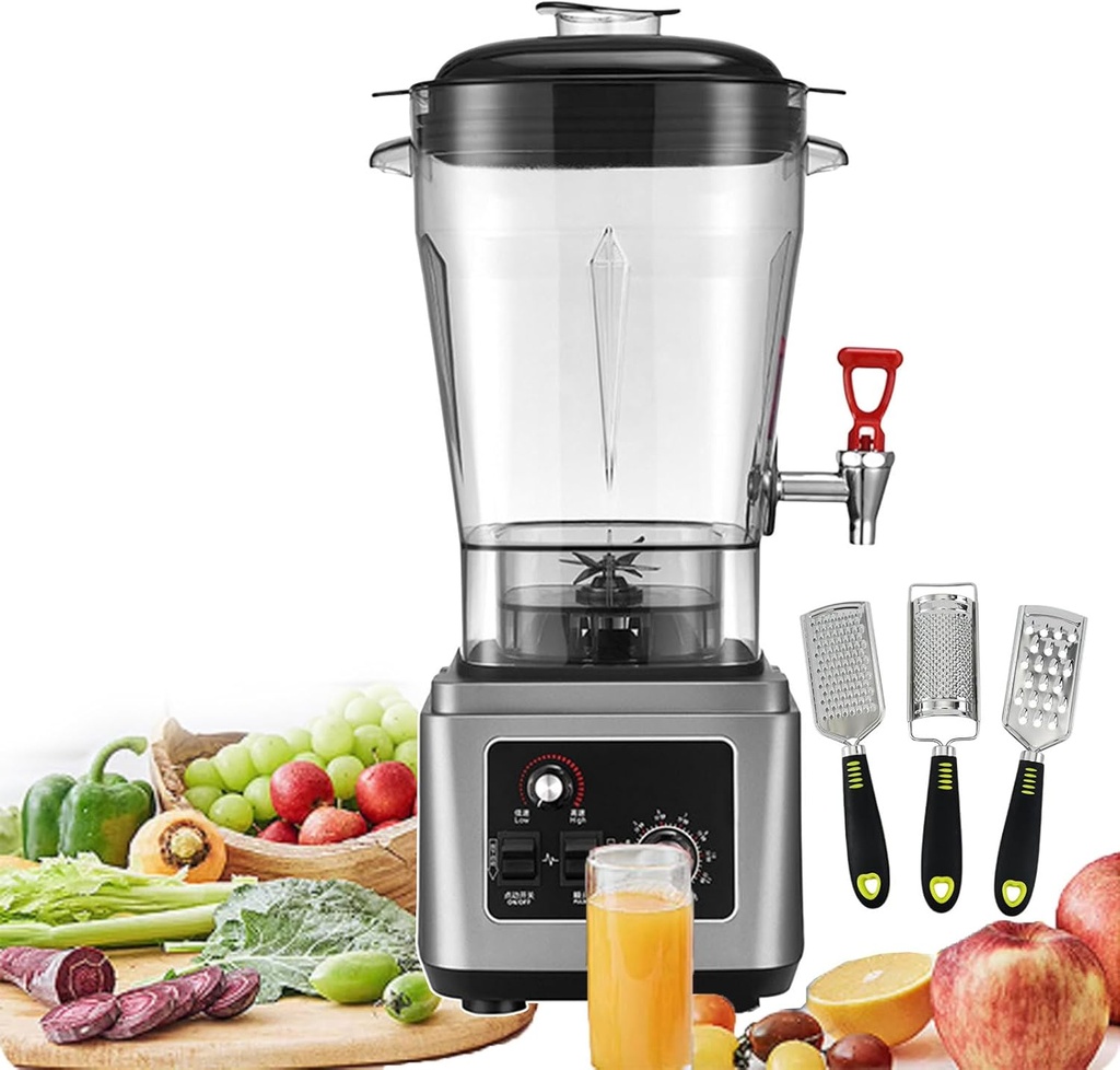 Countertop Blenders 45000rpm Blender Smoothie Maker | Electric Food Processors 11l/15l/19l | 7 Adjustable Speeds Juicer | Fully Automatic Filter Free,19L