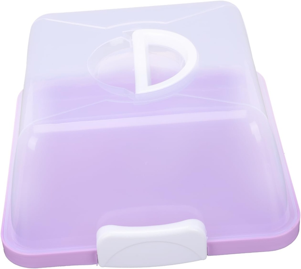 1pc Portable Cake Packing Box Transparent Dessert Carrier for Birthdays Reusable Food Storage Holder Elegant Design for and Freshness