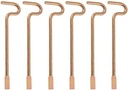 Bedroom/Bathroom Door Steel Emergency Key Pins Compatible with Kwikset Interior Levers and Knobs (6), Gold Color