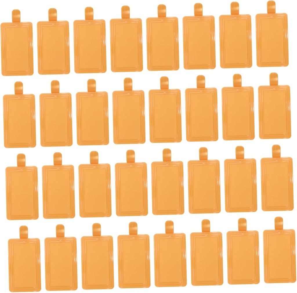 Garneck 100pcs Thicken Plastic Cake Boards Reusable Cake Holders for Baking for Cupcakes Pastries Mousse for Parties Weddings Bakeries