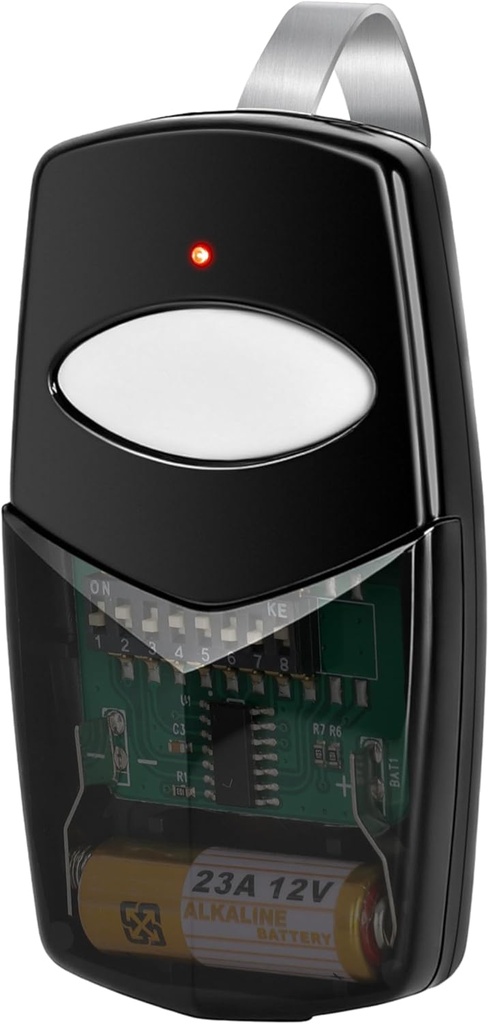 1 for Linear DTC Delta 3 Remote, 310MHz 8 Dip Switch Garage Door Opener for Linear Delta 3, 8 Digit Gate Remote, Digital Control Replacement for DT DTA DTD DT2D DT4A, Gate & Door Opener