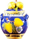 Blue Sky Clayworks Lemon Cookie Jar, 8 × 8 × 9.75 inches, Ceramic, Multicolor