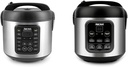 Aroma Housewares ARC-5200SB 2O2O Model Rice & Grain Cooker, Sauté, Slow Cook, Steam, Stew, Oatmeal & ARC-994SB Rice & Grain Cooker Slow Cook, Steam, Oatmeal, Risotto, 8-cup cooked