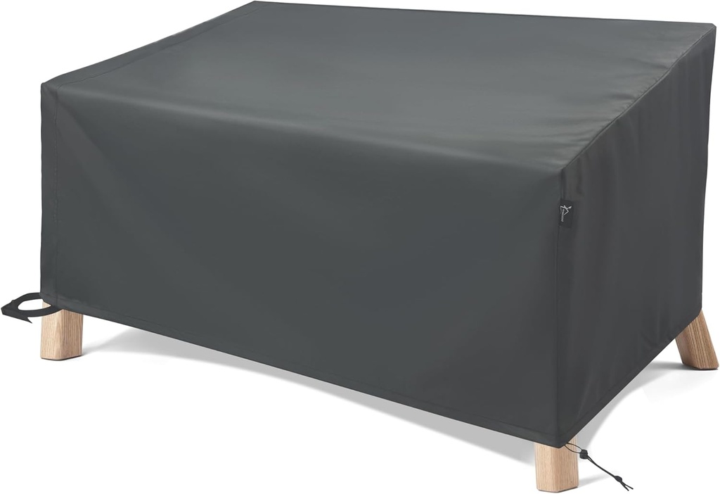 Patio Furniture Covers 2-Seater Outdoor Waterproof Heavy Duty Covers for Outdoor Furniture Sofa/Loveseat/Couch-Grey 76"Wx32.5"Dx33"H