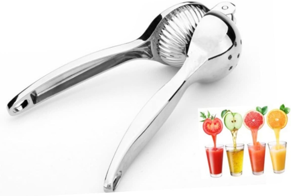 PRETYZOOM Practical Manual Lemon Juicer Zinc Alloy Citrus Squeezer for Home Kitchen Use Ergonomic Design for Effortless Juice Extraction From Lemons and Oranges