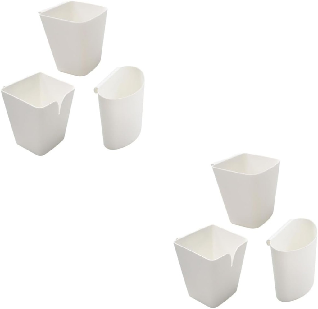 Alipis 6pcs Storage Basket Wire Storage Basket Rattan Hanging Kitchen Hanging Random Style