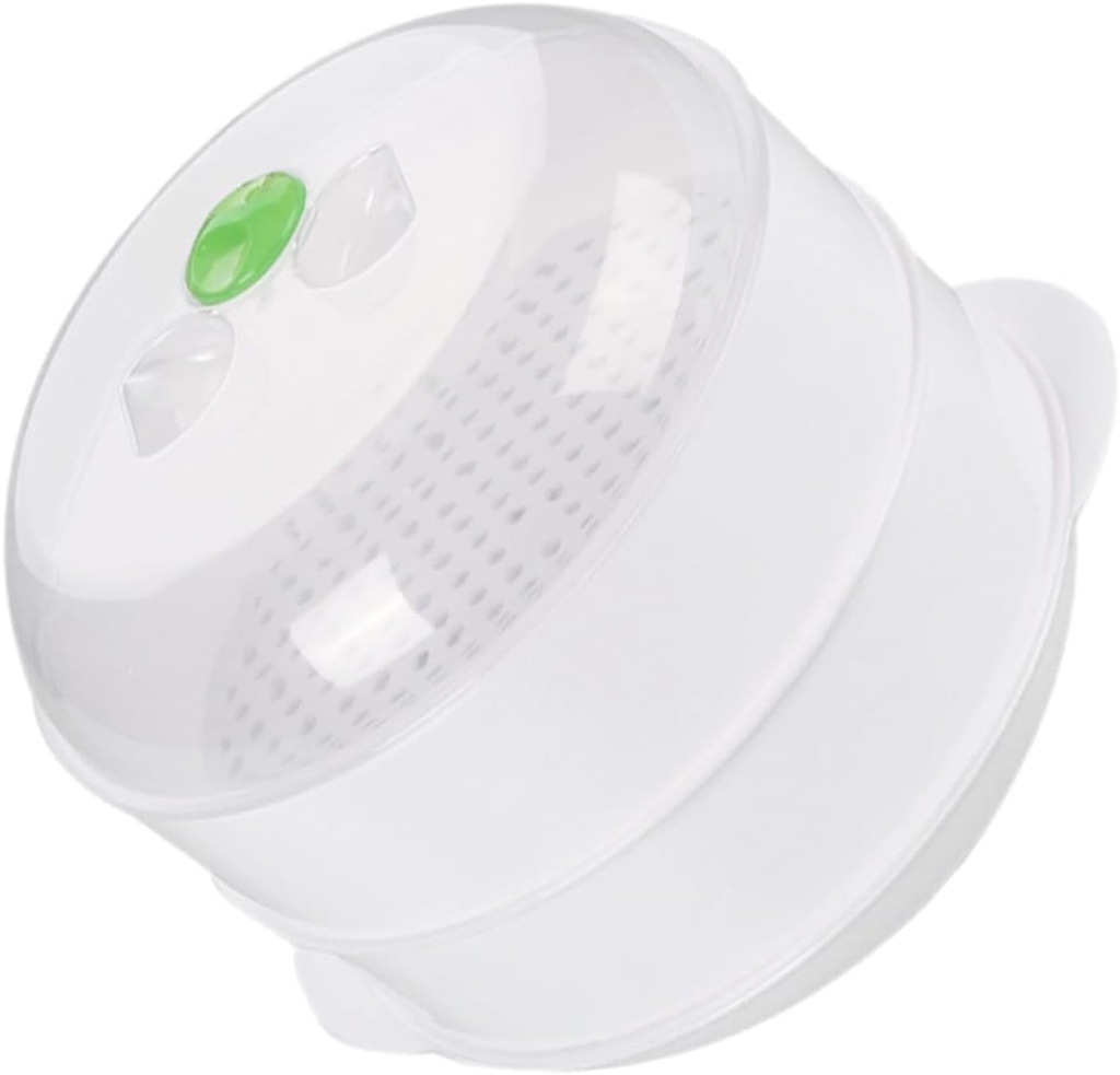 Microwave Double Food for Cooking Vegetable with Ventilation for Easy Cleaning and Efficient Steam Circulation