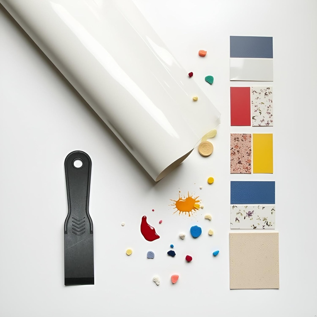 Black Putty Scraper Tile Grout 1.5 in Filling Spatula Putty Spreader Plastic Car Film Patch Wall Cleaning Tool Wallpaper Scraper(1.5inch) Putty Knives Car Repair Tools