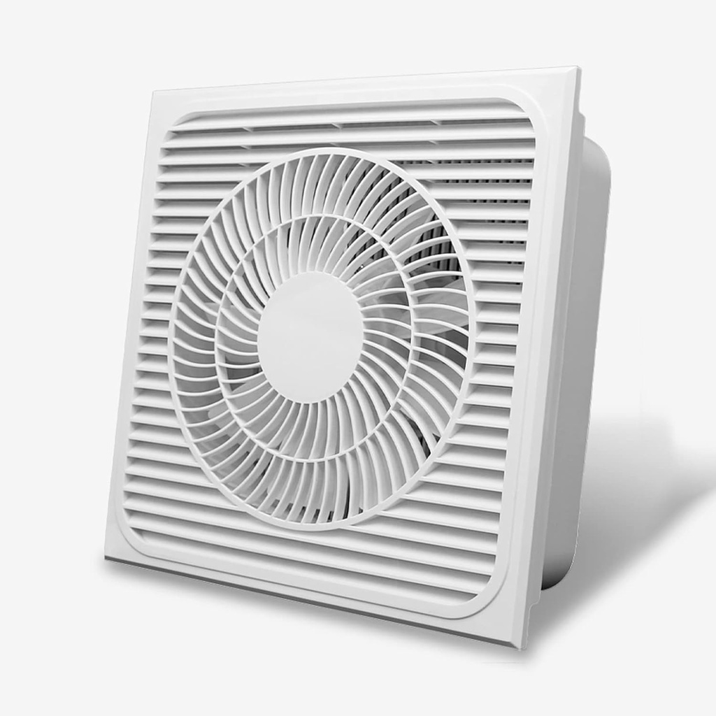 Ventilation Fan Kitchen Embedded Ventilating Fan Nine-Leaf Integrated Ceiling Cooling Air Exhaust Fan Ultra-Thin Frequency Conversion Three-Speed Ventilation Fan,8W