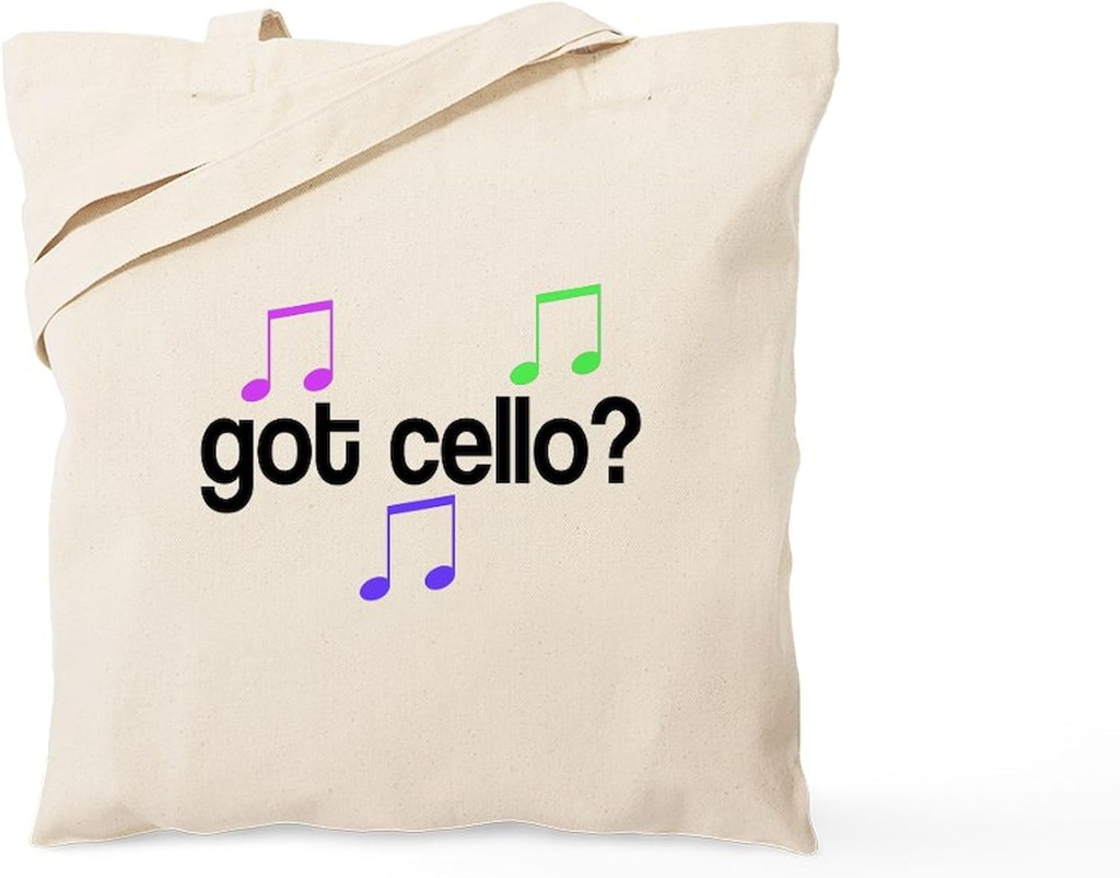 CafePress Got Cello Tote Bag Reusable Natural Beige Canvas Shopping Bag