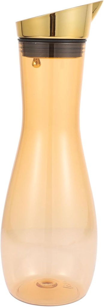 PRETYZOOM Electric Plated Lid Juice Jug Large Capacity Water Pitcher for Parties Daily Use