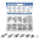 80PCS Motorcycle Battery Terminal Bolts and Nuts Kit, 304 Stainless Steel Battery Terminal Screws with Square Nuts, M6x10/12/14/16/18/20mm Battery Bolt for ATV Bike, Motorcycle, Scooter