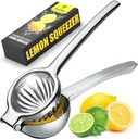 Premium Lemon Squeezer Stainless Steel - Heavy Duty Lime Squeezer, Lemon Juicer Manual With Comfortable Handle For Extracting All Juice Possible - Hand Citrus Juicer