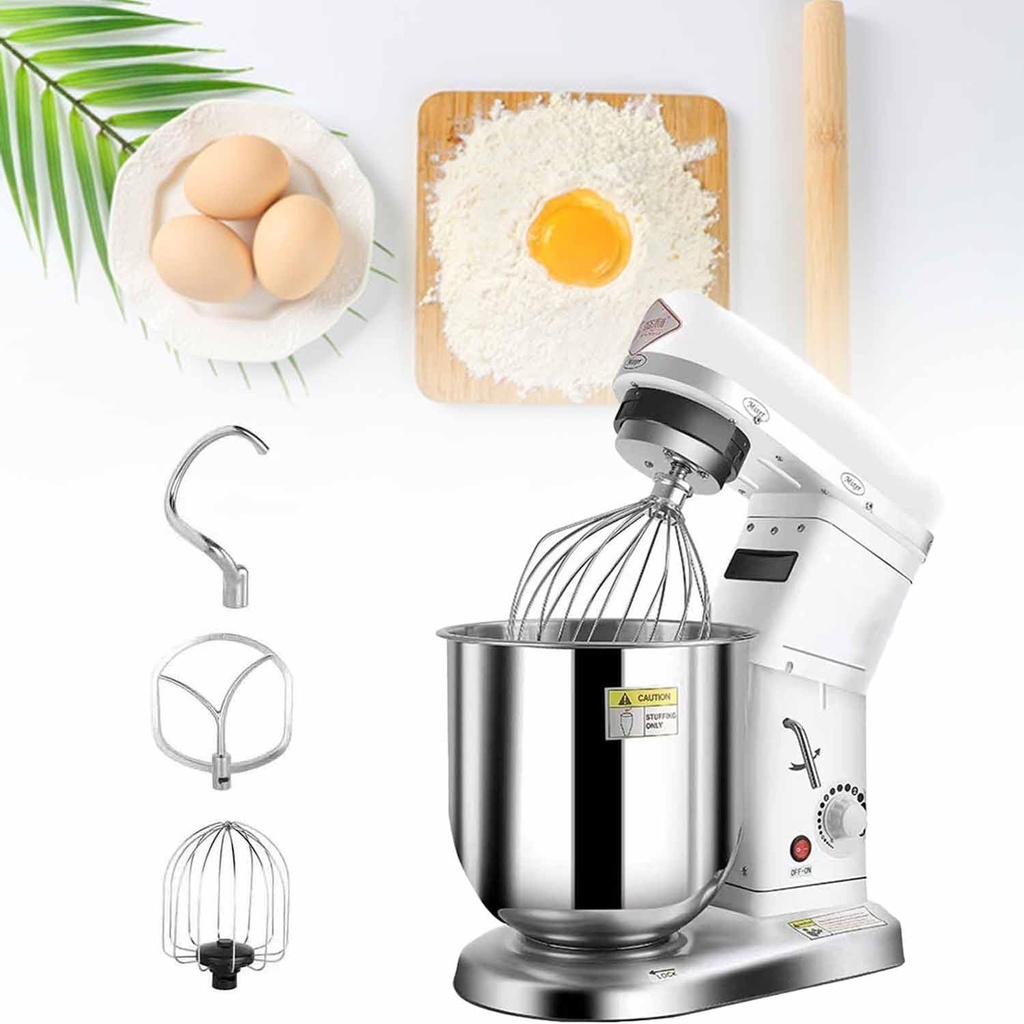 Kitchen Stand Mixer, Food Mixer for Baking, 3 Speeds Electric Kitchen Mixer with Dough Hook, Whisk, Beater, 500W Cake Mixer,5L
