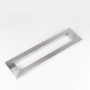 Glass Door Handle Set,Heavy Duty Stainless Steel Double Side Bar Handle,Square Shop Push Door Pull,Retro Back to Back Handle,for Wood Timber Steel Barn Door/Black/Hole TER 1200Mm (Sier Ho