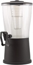 Service Ideas CBDRP3BLHF Beverage Dispenser with hands free spigot, Round, Plastic, 3 gal, Black