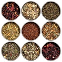 Heavenly Tea Leaves Organic Herbal Loose Leaf Tea Sampler Gift Set (Approx. 90 Cups) | 9 Naturally Caffeine-Free Tisanes | Great Hot or Iced | Assorted Variety Pack | Health & Immune Support