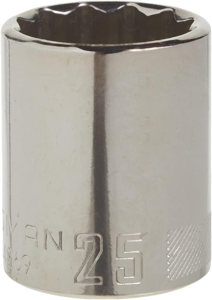 CRAFTSMAN Shallow Socket, Metric, 1/2-Inch Drive, 25mm, 12-Point (CMMT44269)