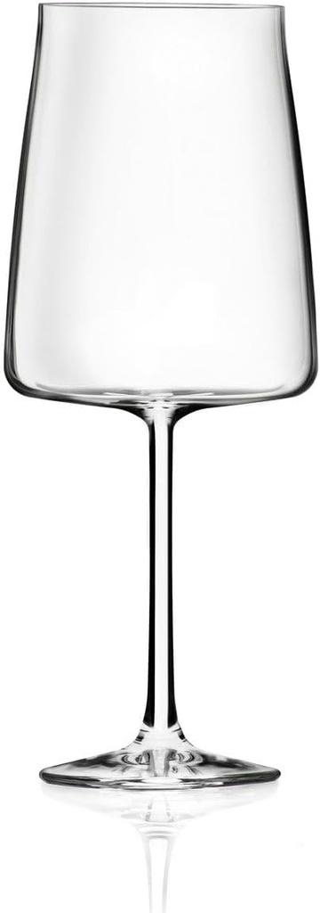 RCR Elegant Crystal Wine Glass, 65CL, 6 Count, Transparent, Tulip, Dishwasher Safe