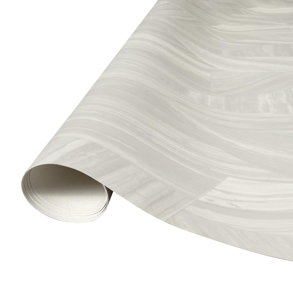 Mohawk Elite Sheet Vinyl Flooring in Broken Grey Marble | 8'6"W x 20'L Roll | Easy DIY Friendly Installation | Durable/Waterproof/Dent Resistant | (170 SQFT)