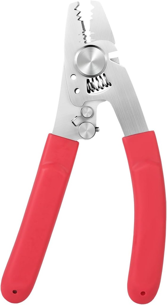 7-in-1 Multifunction Fiber Optic Tool - Replaces CFS-3 Stripper, 4G/5G Fiber Drop Cable Stripper, Kevlar Shears & Wire Cutters - All-in-One Fiber Optic Hand Tool