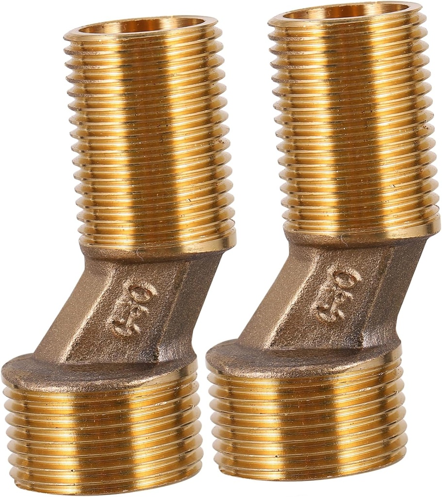 Hemoton 2Pcs Durable Bathtub Faucet Elbows Rotatable Curved Foot Accessories for Bathroom Supply Compatible with Various Shower Fixtures