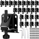 Kenning 24 Pack Heavy Duty Leveling Feet Workbench Leveling Legs Furniture Levelers Leg with Screws, Lock Wrench, 2.3 inch Adjustable Height, Leveler for Workbench, Furniture, Table, Cabinets (Black)