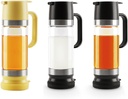 Aelga Glass Honey Dispenser 12 OZ and Syrup Dispenser 12 OZ Set