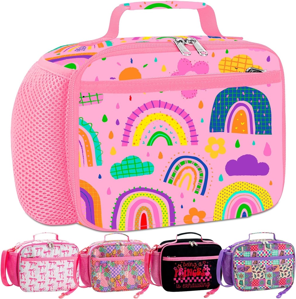 RLGPBON Kids Lunch Bag,Insulated Lunch Box for Girls,Lunch Bag Toddler Teen,School Daycare Cute Travel bags