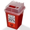 Oakridge Products Sharps Container for Home Use and Professional 1 Quart, Biohazard Needle and Syringe Disposal, Small Portable Container for Travel, CDC Certified