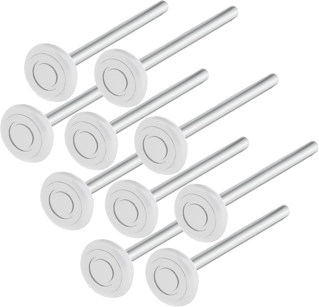 Garage Door Nylon Rollers, 6200ZZ Sealed Bearing Extra Quiet Roller, 7" Stem, with 2" Diameter Pack of 10 - for Hinges