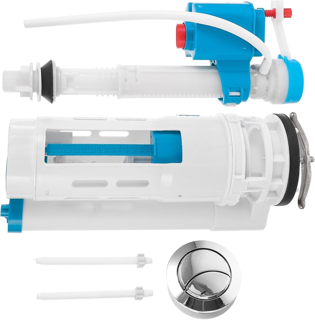 TEHAUX Toilet Water Valve Replacement Kit Height Water Tank Button Accessory for Tanks and Practical Repair