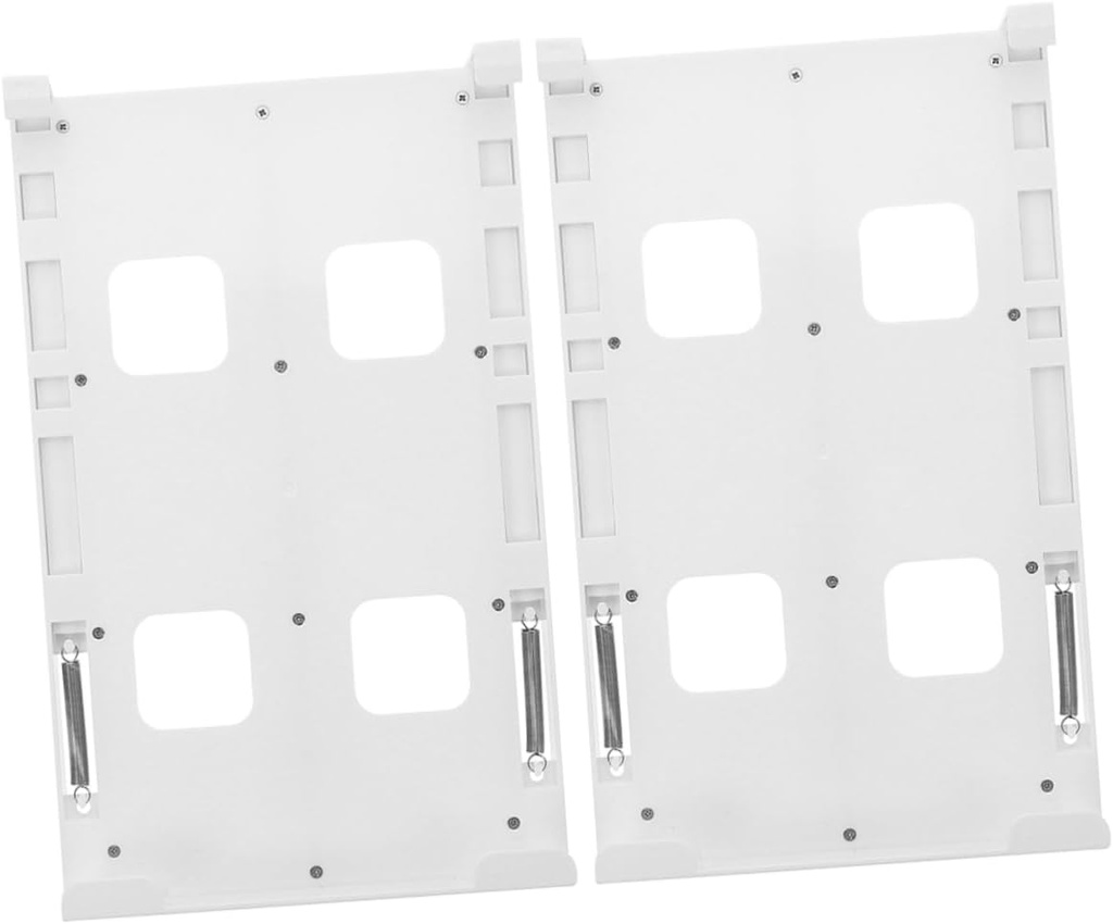 ARTIBETTER 2pcs Hanging Refrigerator Drink Organizer Dual Row Can Holder for Diameter Soda Beer Beverage Cans Sturdy Hips Material Storage Rack for Fridge Pantry