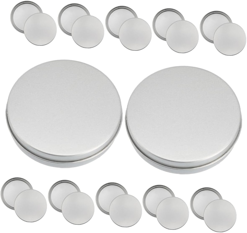 12pcs Metal Candy Tins with Lids Round Storage Containers for Treats Crafts and Versatile Jars for Cookies Candies and Molds Decorative and Portable Design