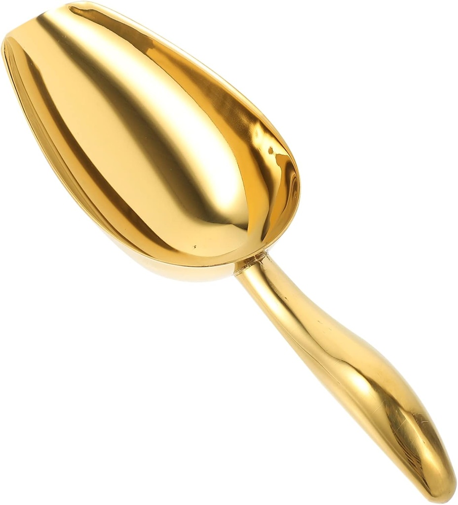 Stainless Steel Bean Shovel Multi Use Kitchen Scoop for Flour Nuts Ice and Dried Foods Lightweight and Cooking Tool with Smooth Surface Seamless Welded Design