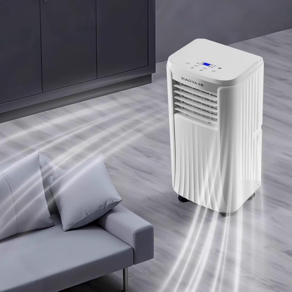 No Vent Portable Air Conditioner 2 Wind Speeds Room Ac Unit with 360° Universal Wheels and Remote Control 24H Timer, Bedroom, Office, Apartments 220V(33 * 38 * 68cm)