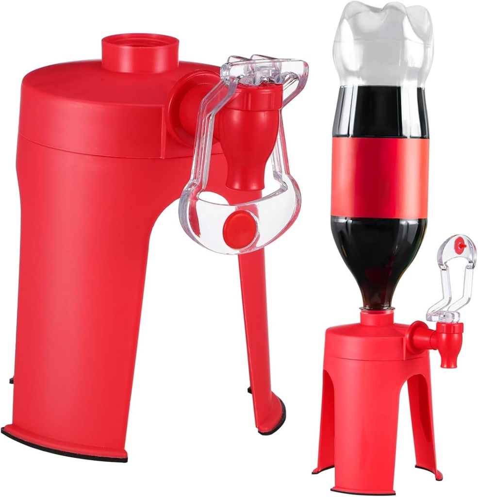 Generic Creative Drink Dispenser Stand with Faucet Carbonated Beverage Dispenser for Bottles Easy to Use Desktop Drink Pouring Device Food Grade Design