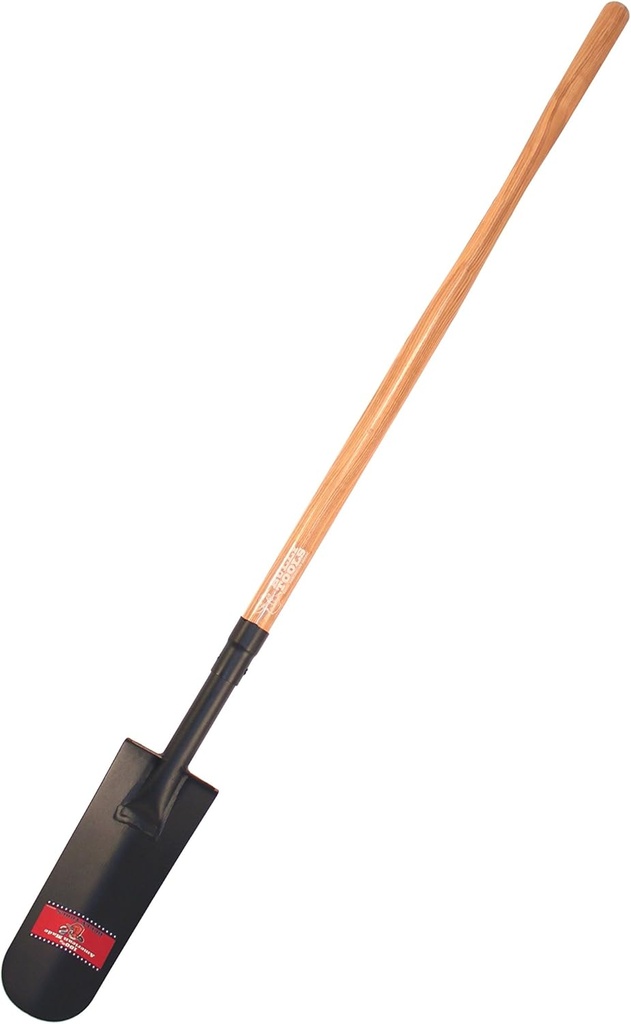BULLY TOOLS 72530 12 Ga. 14" Drain Spade. American Ash Long Handle.