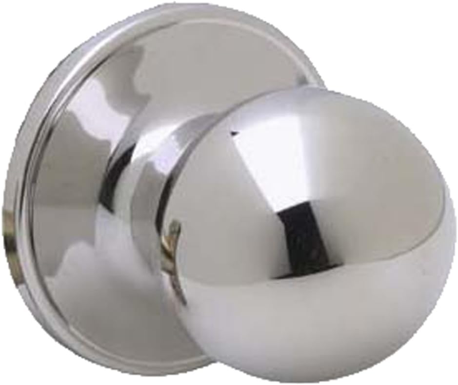 J-Series by Schlage Corona Door Knob with Standard Trim, One-Sided Non-Turning Dummy Handle, Bright Chrome, J170 CNA 625